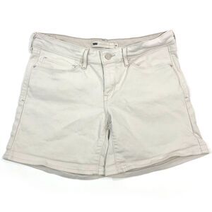 Levi's Cream Mid-Rise Twill Stretch Women's Shorts Size 30